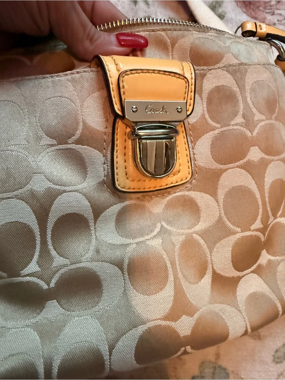 Coach Signature Jacquard Swingpack Crossbody Bag